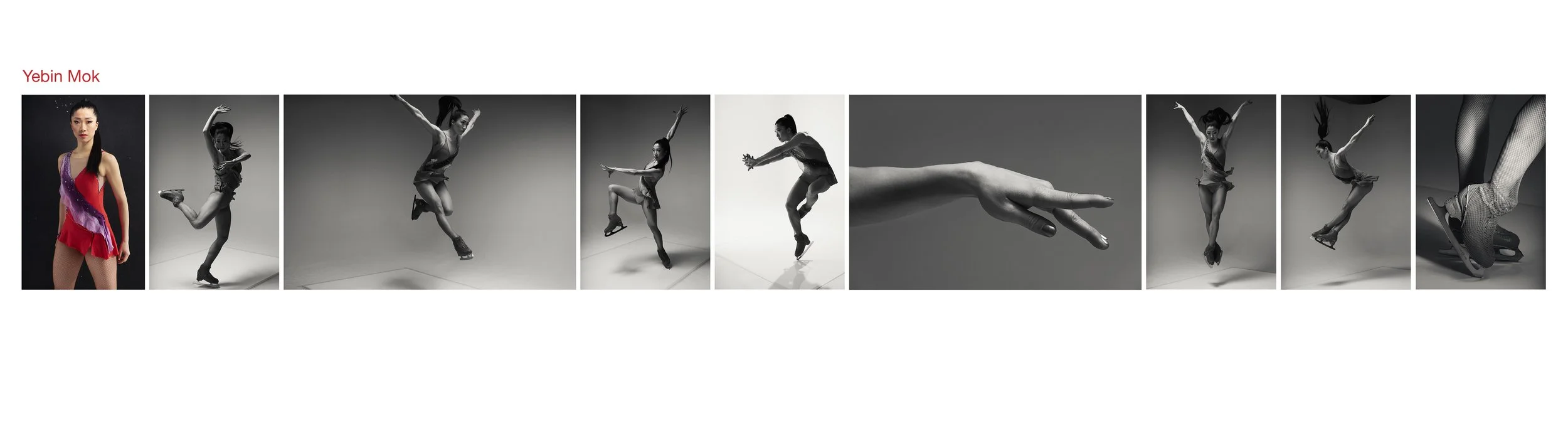 Yebin Mok, studio portraits across her performance career